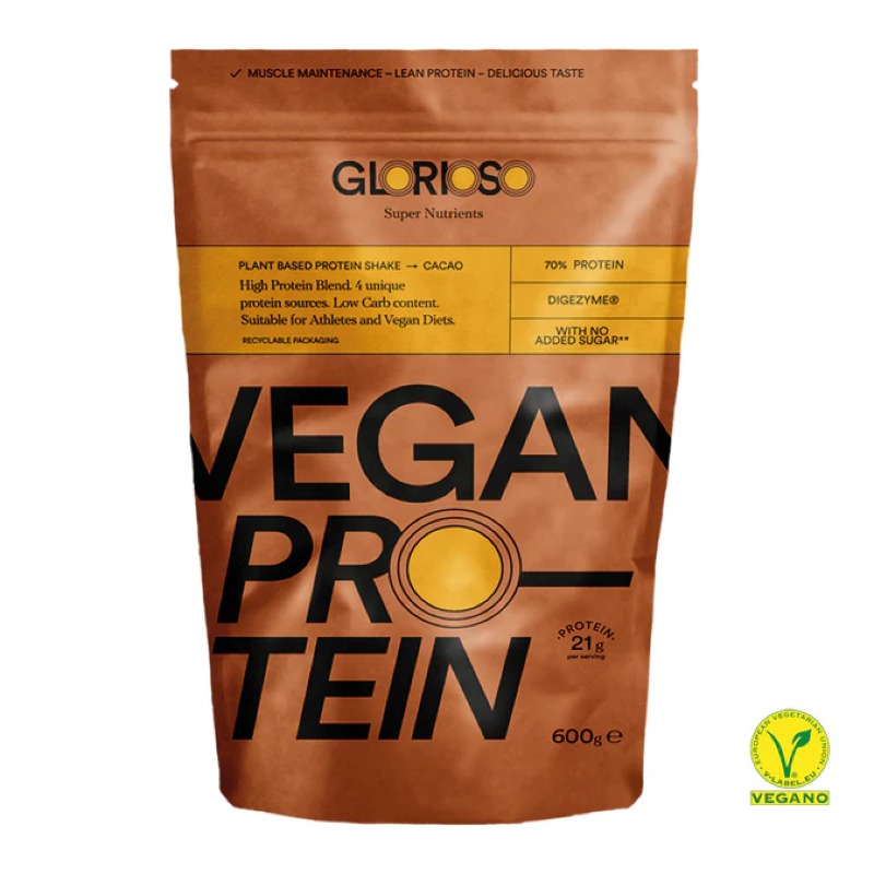 GLORIOSO PROTEINA VEGANA CACAO 600G