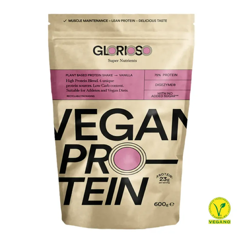 GLORIOSO PROTEINA VEGANA VAINILLA 600G