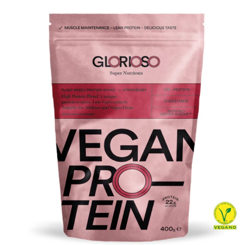GLORIOSO PROTEINA VEGANA FRESA 400G