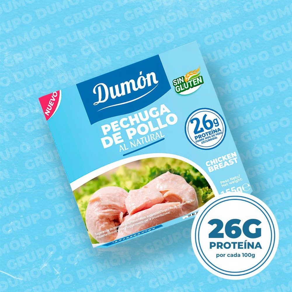 DUMON CONSERVA PECHUGA DE POLLO AL NATURAL 155G - imagen 2