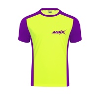AMIX CAMISETA RUNFIT SCORE AMARILLO MORADO (M)