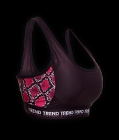 AMIX TOP TREND FITNESS SNAKE ROSA TALLA-M