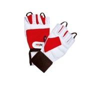 AMIX GUANTES MUÑEQUERA ROJO BLANCO TALLA - L