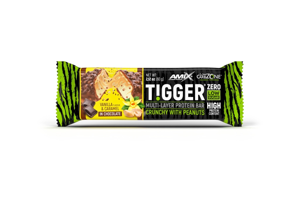 AMIX BARRITAS TIGGERZERO PROTEIN 20x60G VAINIL-CAR - imagen 2