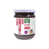 NATURGREEN CREMA AVELLANA CACAO REDU.AZUCARES 200G