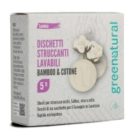 Discos desmaquillantes lavables de bambú y algodón